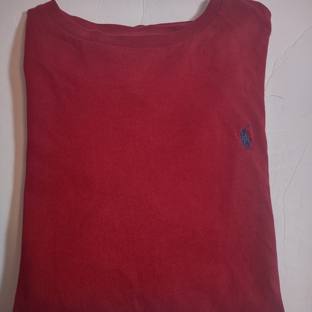 Polo Ralph Lauren Men's T-Shirt Size Medium Red Short Sleeve Crew Neck Tee